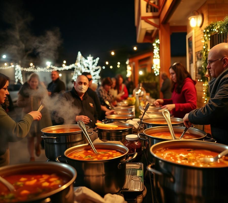 Sopas do Pai Natal, jantar comunitário de Natal